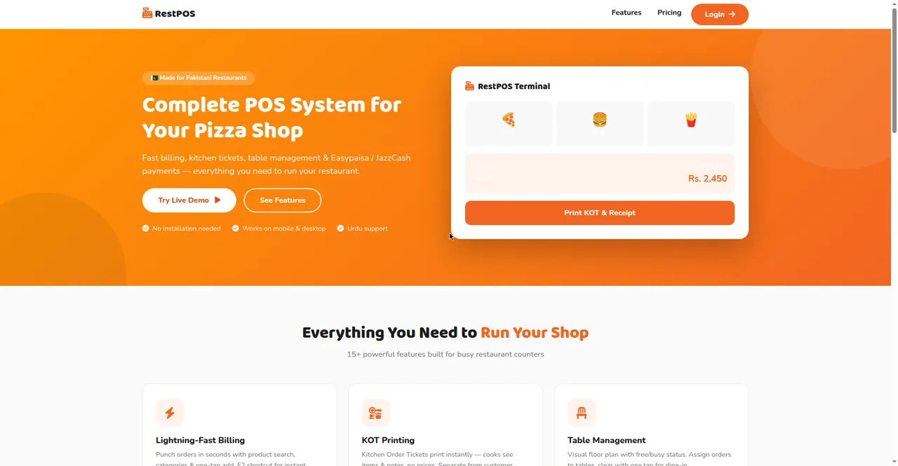 RestPOS - Restaurant Point of Sale System